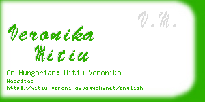 veronika mitiu business card